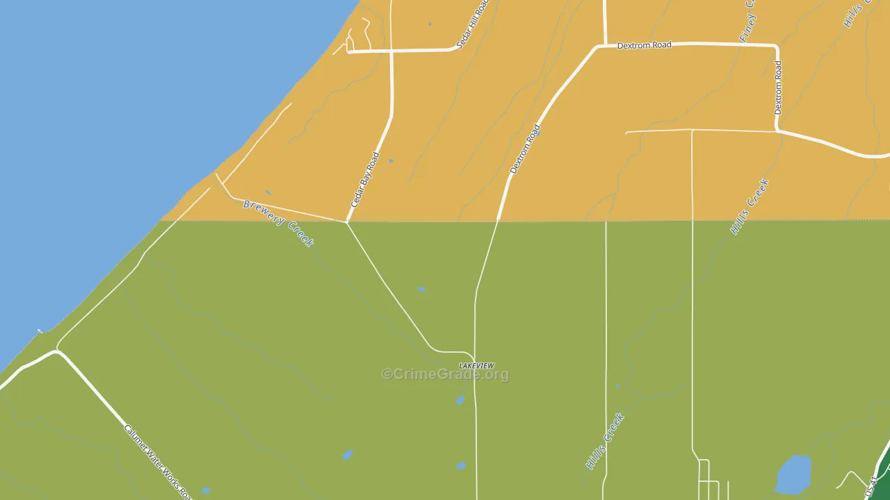 Centennial Heights, MI Map of Arson Rates