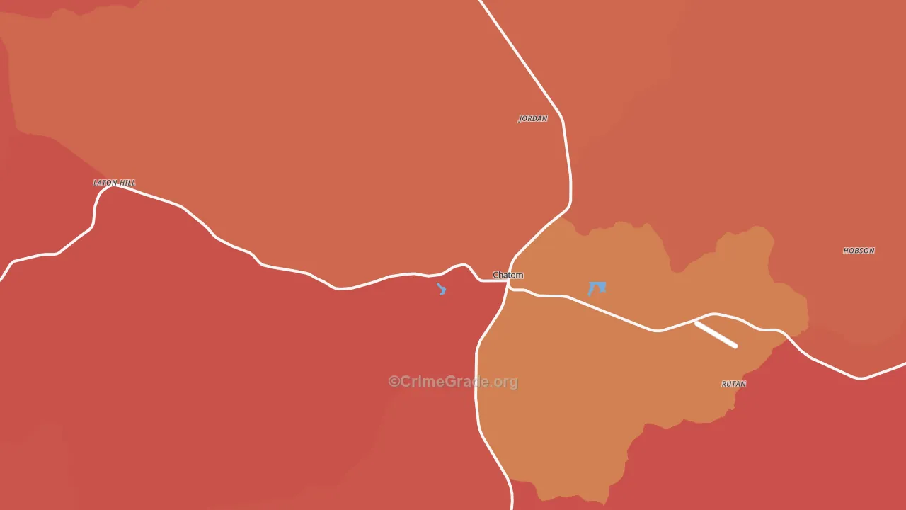 Chatom, AL Map of Arson Rates