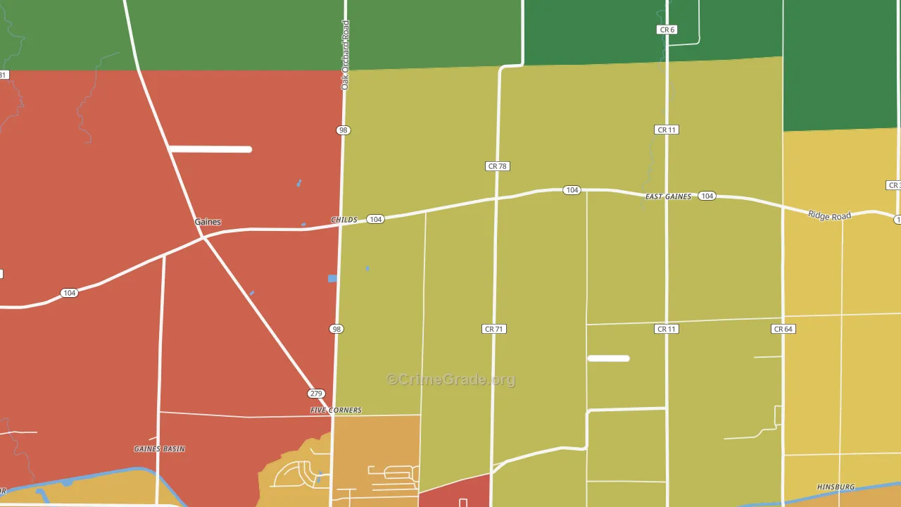 Childs, NY Map of Arson Rates