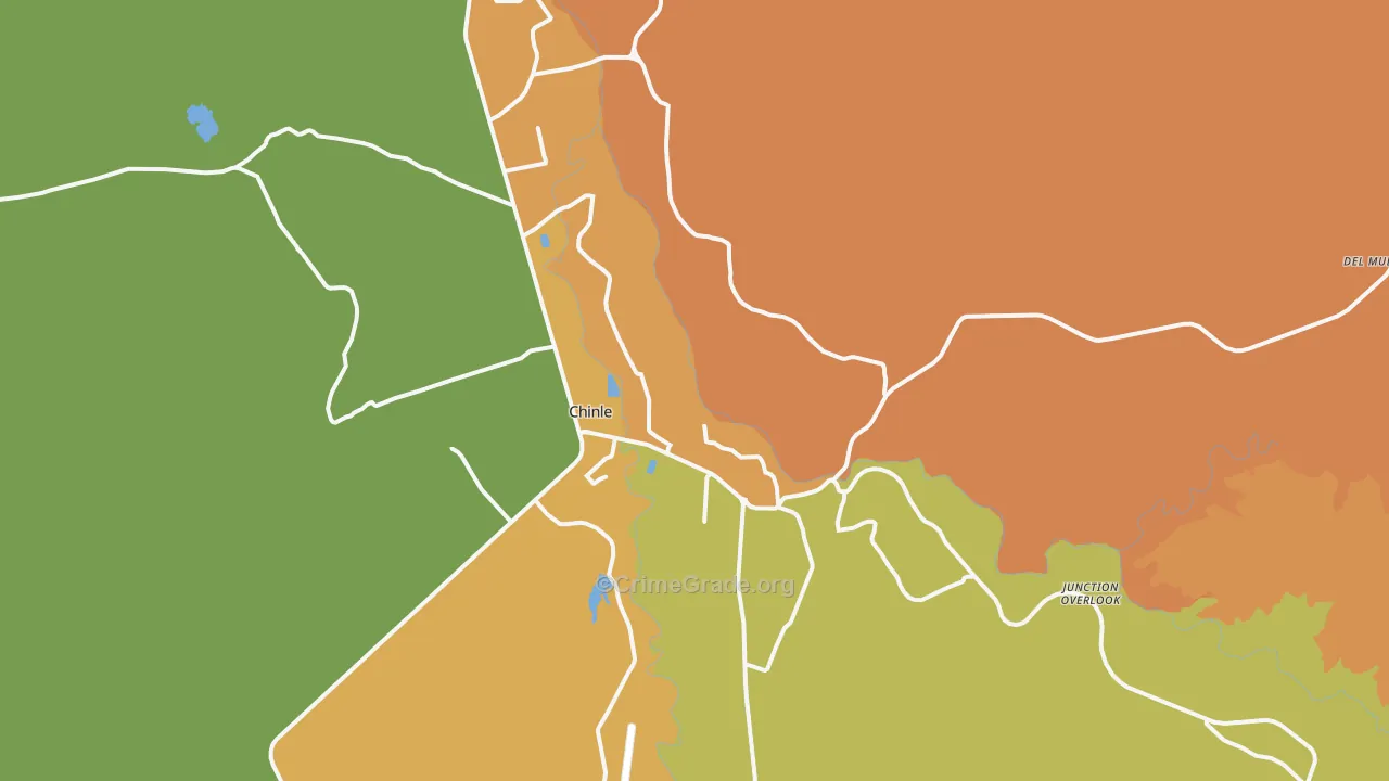 Chinle, AZ Map of Arson Rates