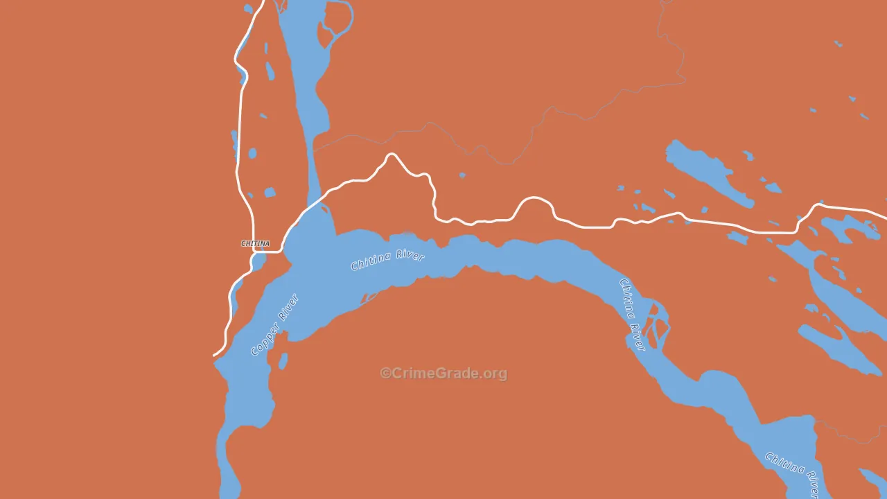 Chitina, AK Map of Arson Rates