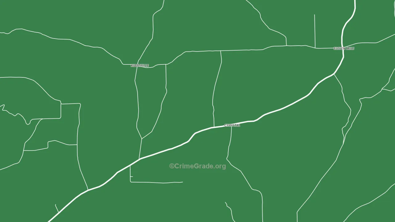 Chrystal, PA Map of Arson Rates