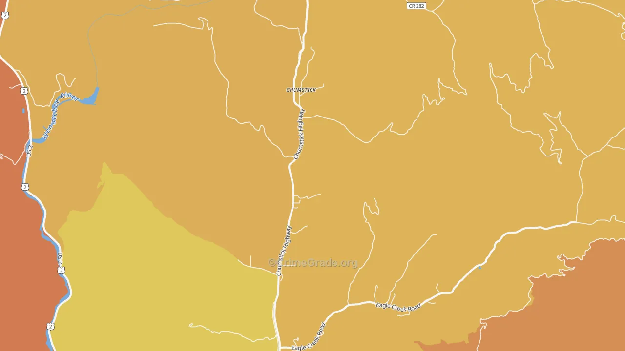 Chumstick, WA Map of Arson Rates