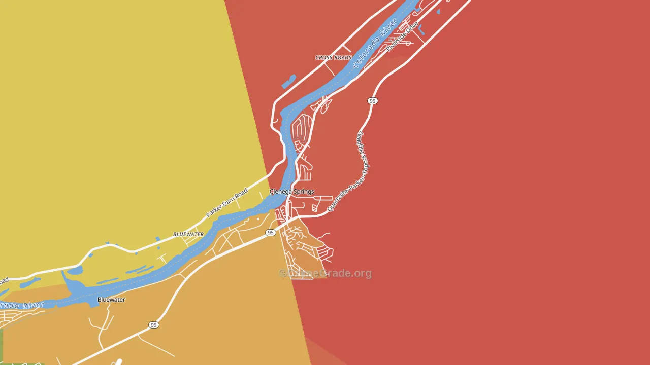 Cienega Springs, AZ Map of Arson Rates