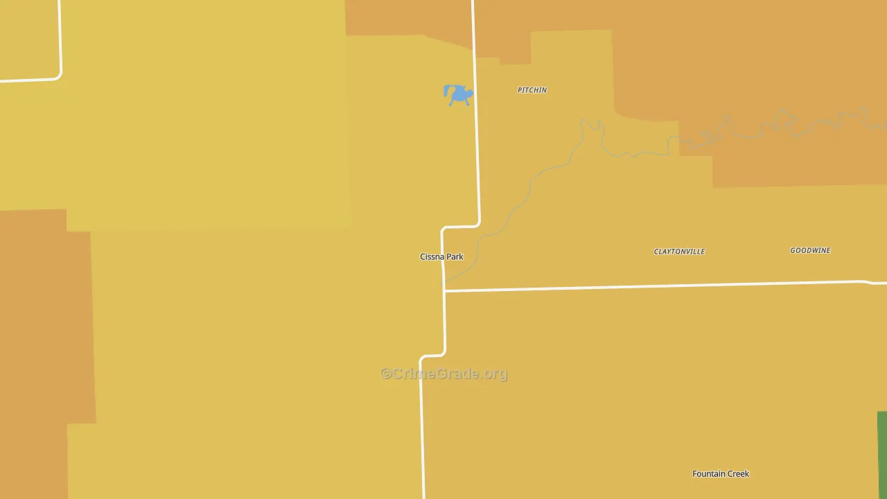 Cissna Park, IL Map of Arson Rates