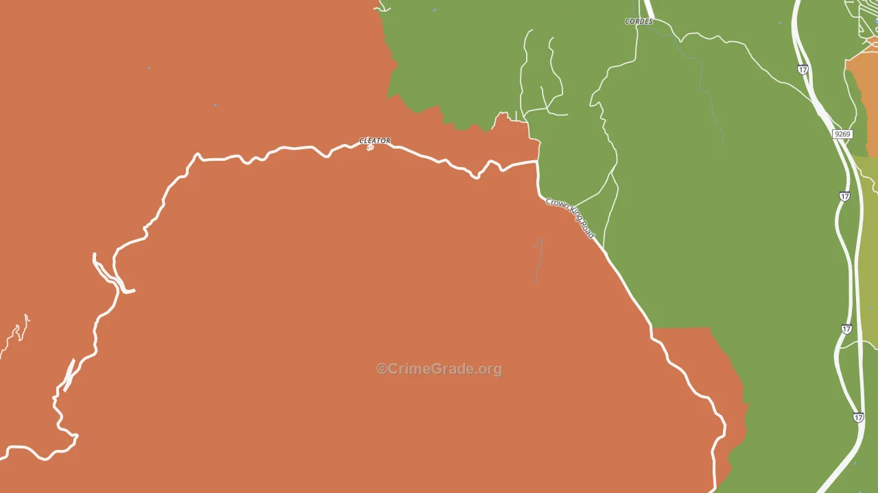 Cleator, AZ Map of Arson Rates