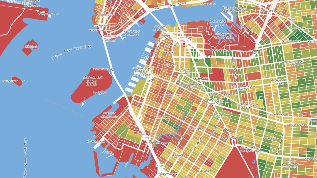 Cobble Hill, Brooklyn, NY Map of Arson Rates