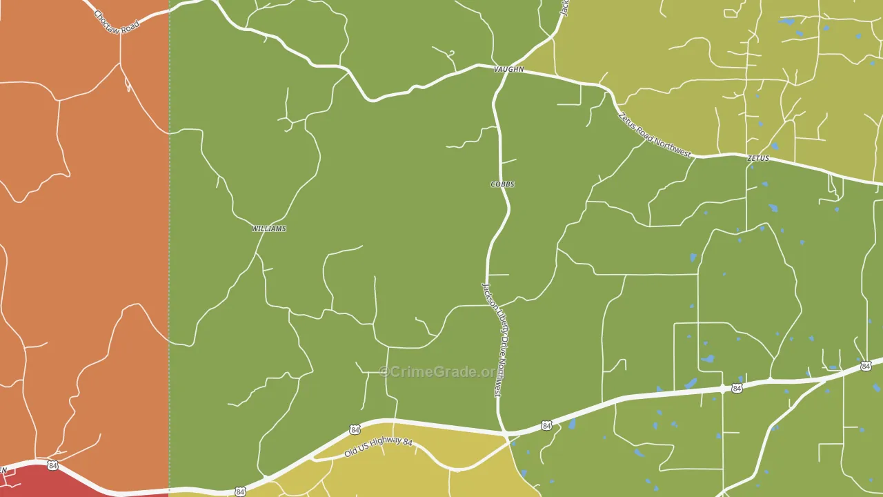 Cobbs, MS Map of Arson Rates
