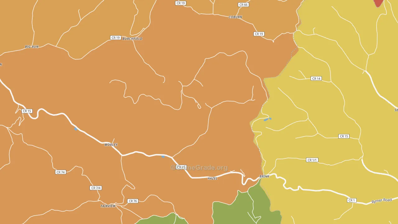 Coburn, WV Map of Arson Rates