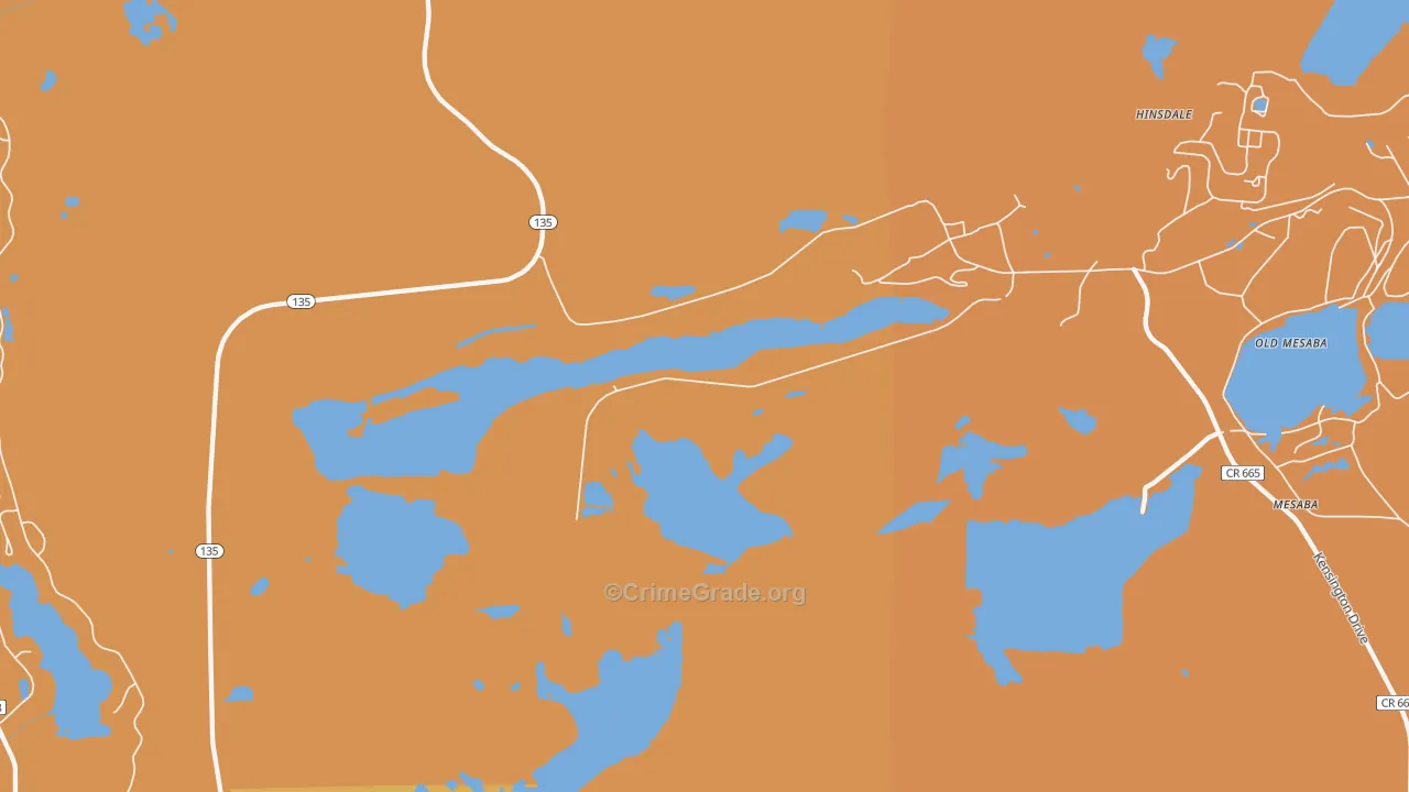 Colby, MN Map of Arson Rates
