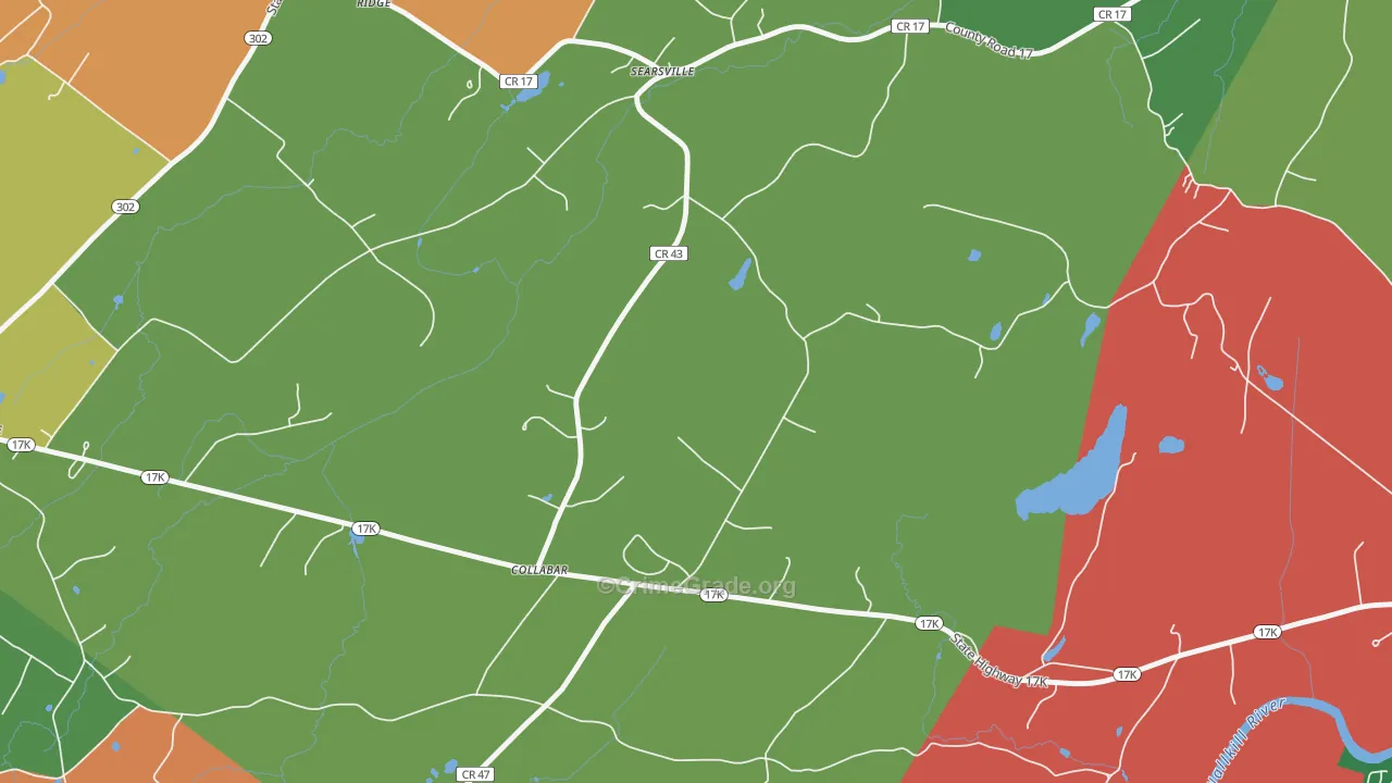 Collabar, NY Map of Arson Rates