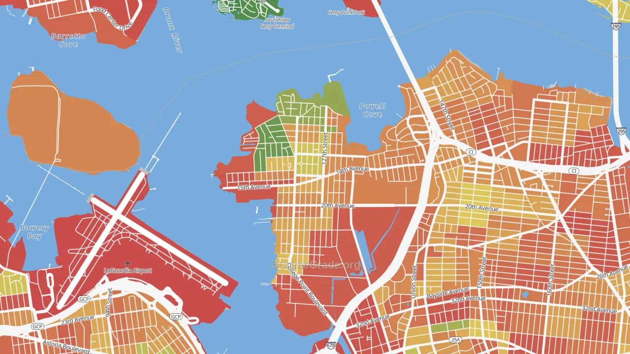 College Point, Queens, NY Map of Arson Rates