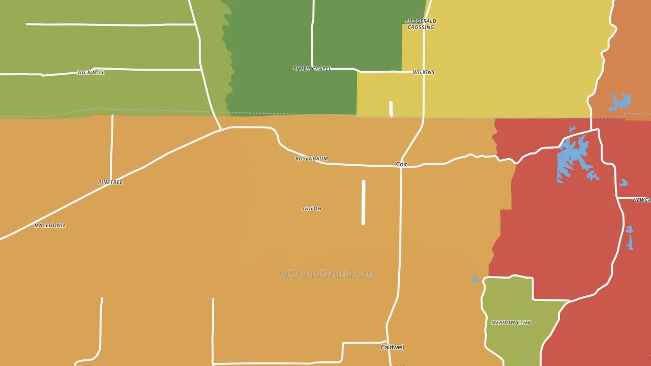 Colt, AR Map of Arson Rates
