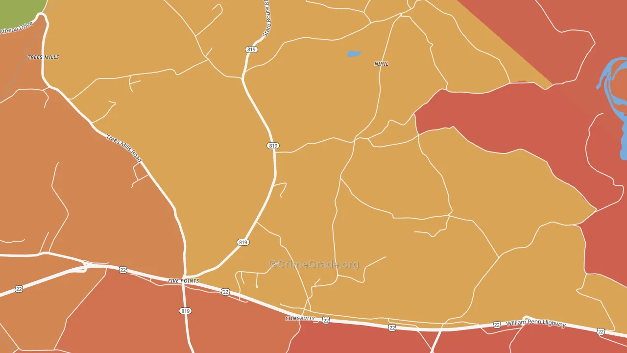 Congruity, PA Map of Arson Rates