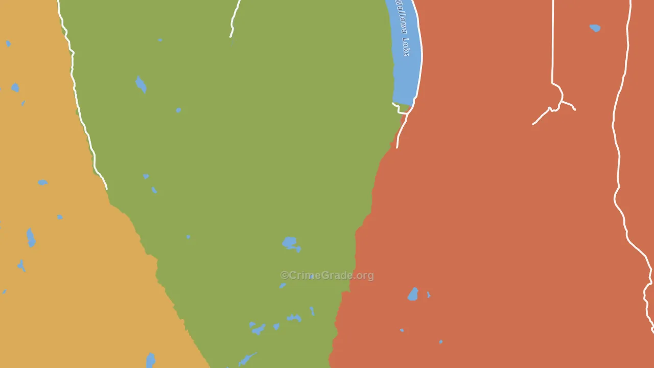 Cornucopia, OR Map of Arson Rates