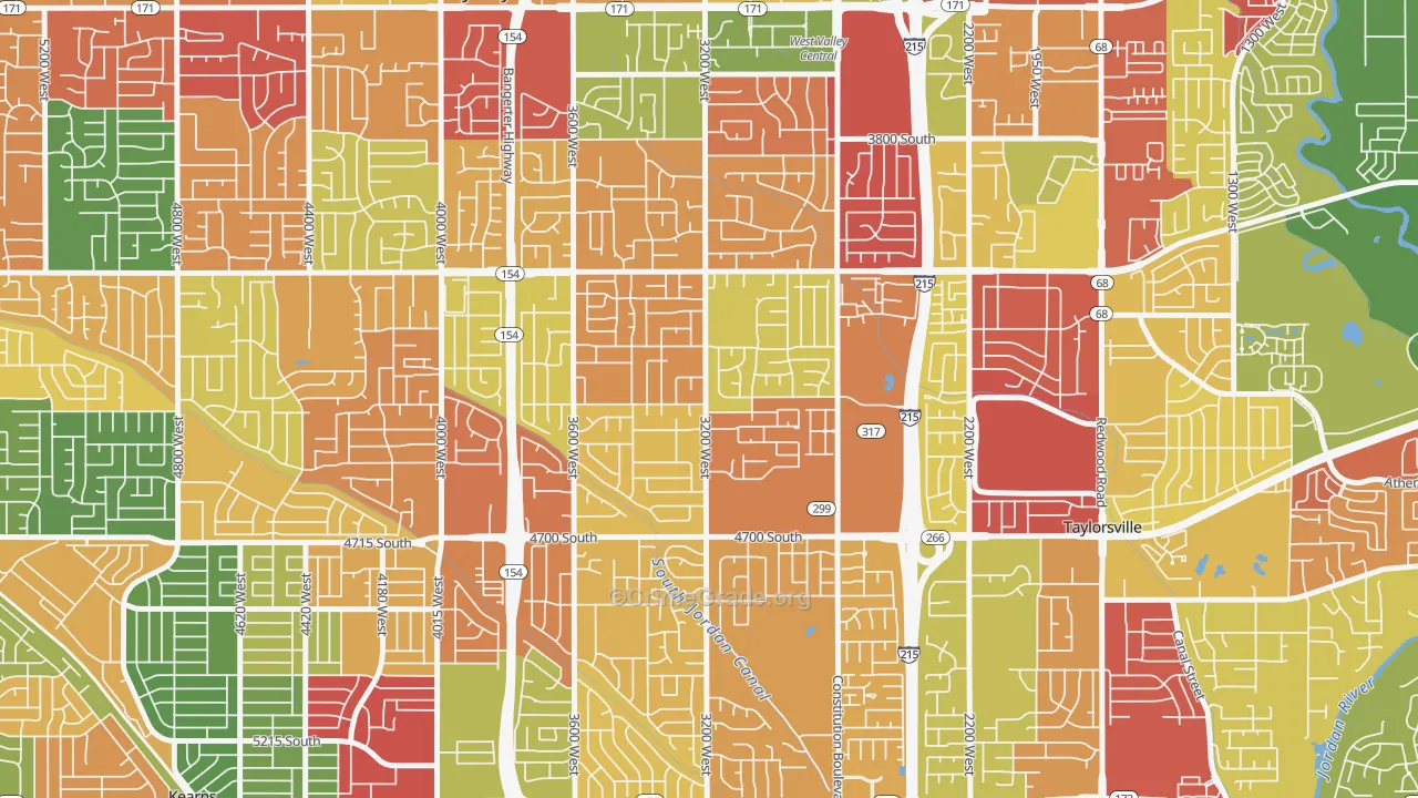 Country Squire Estates, West Valley City, UT Map of Arson Rates