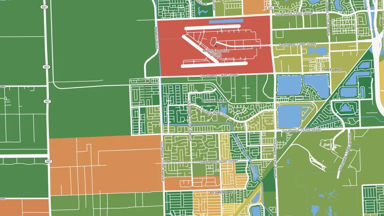 Country Walk, FL Map of Arson Rates