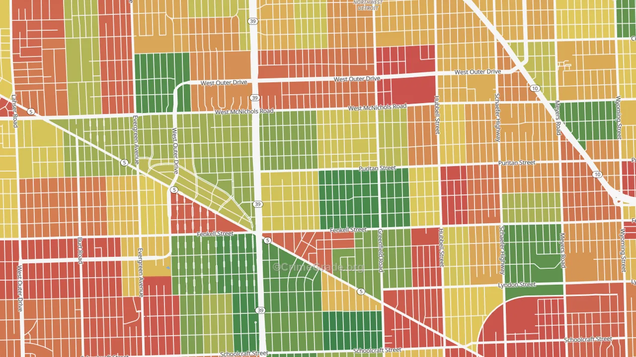 Crary-St Marys, Detroit, MI Map of Arson Rates