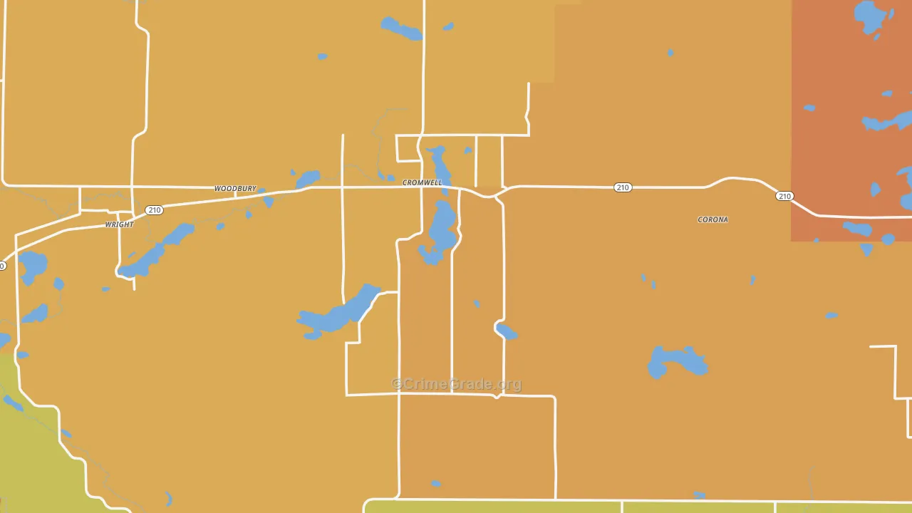 Cromwell, MN Map of Arson Rates