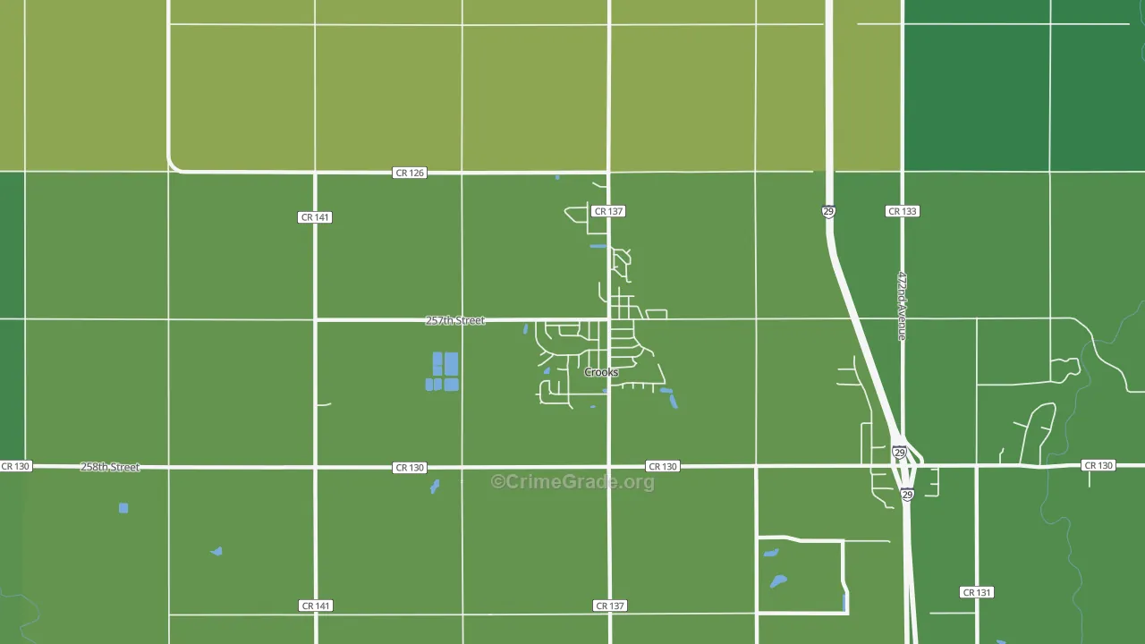 Crooks, SD Map of Arson Rates