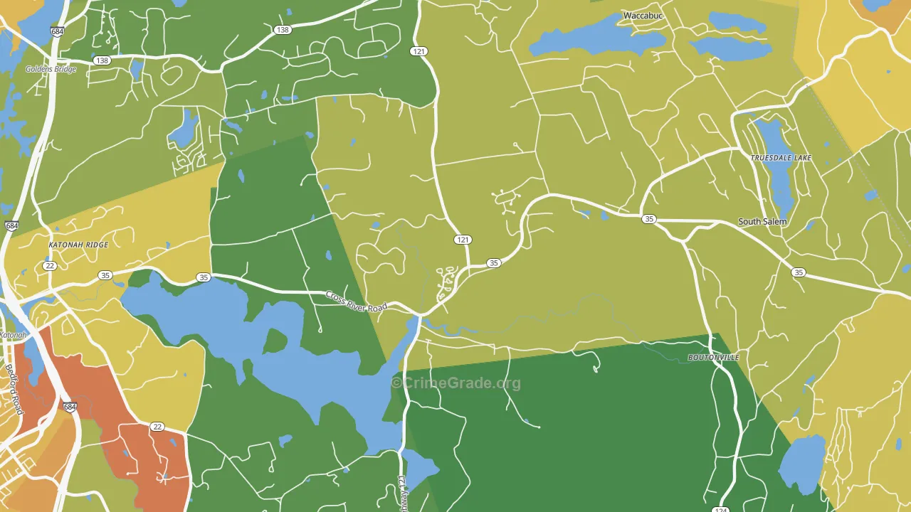 Cross River, NY Map of Arson Rates
