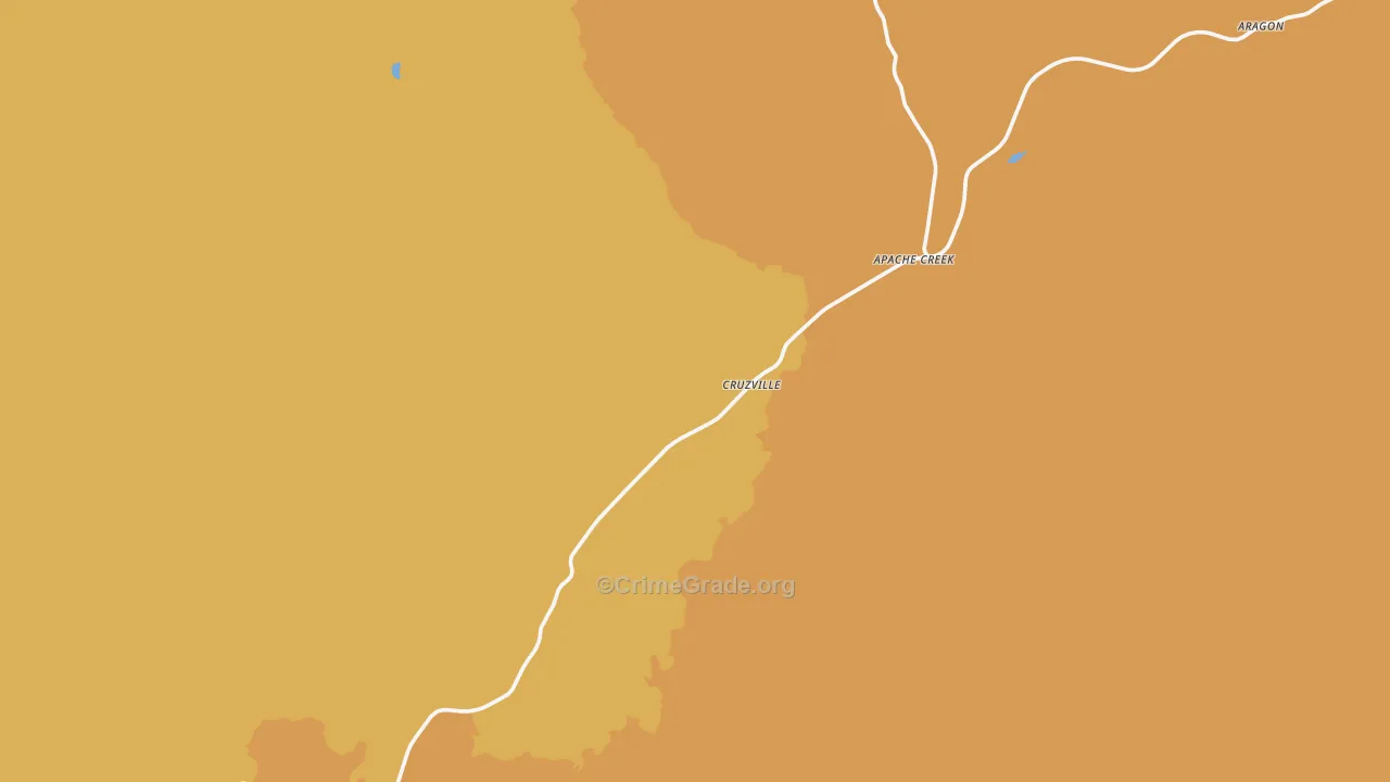 Cruzville, NM Map of Arson Rates