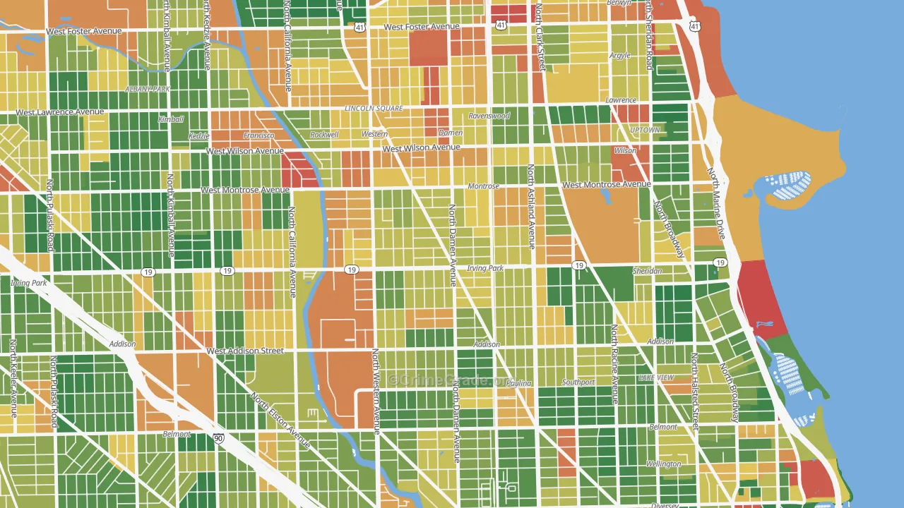 Cuyler, Chicago, IL Map of Arson Rates