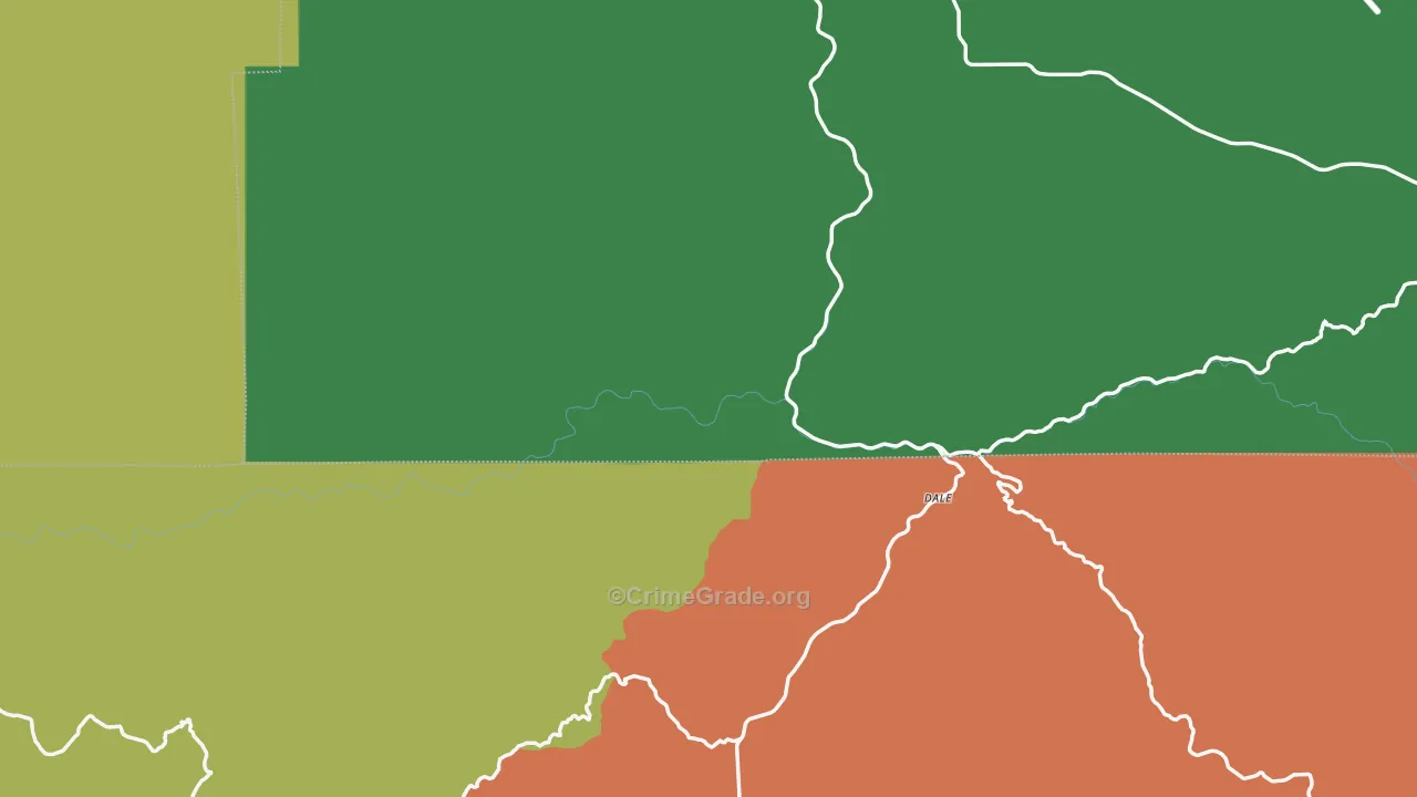 Dale, OR Map of Arson Rates