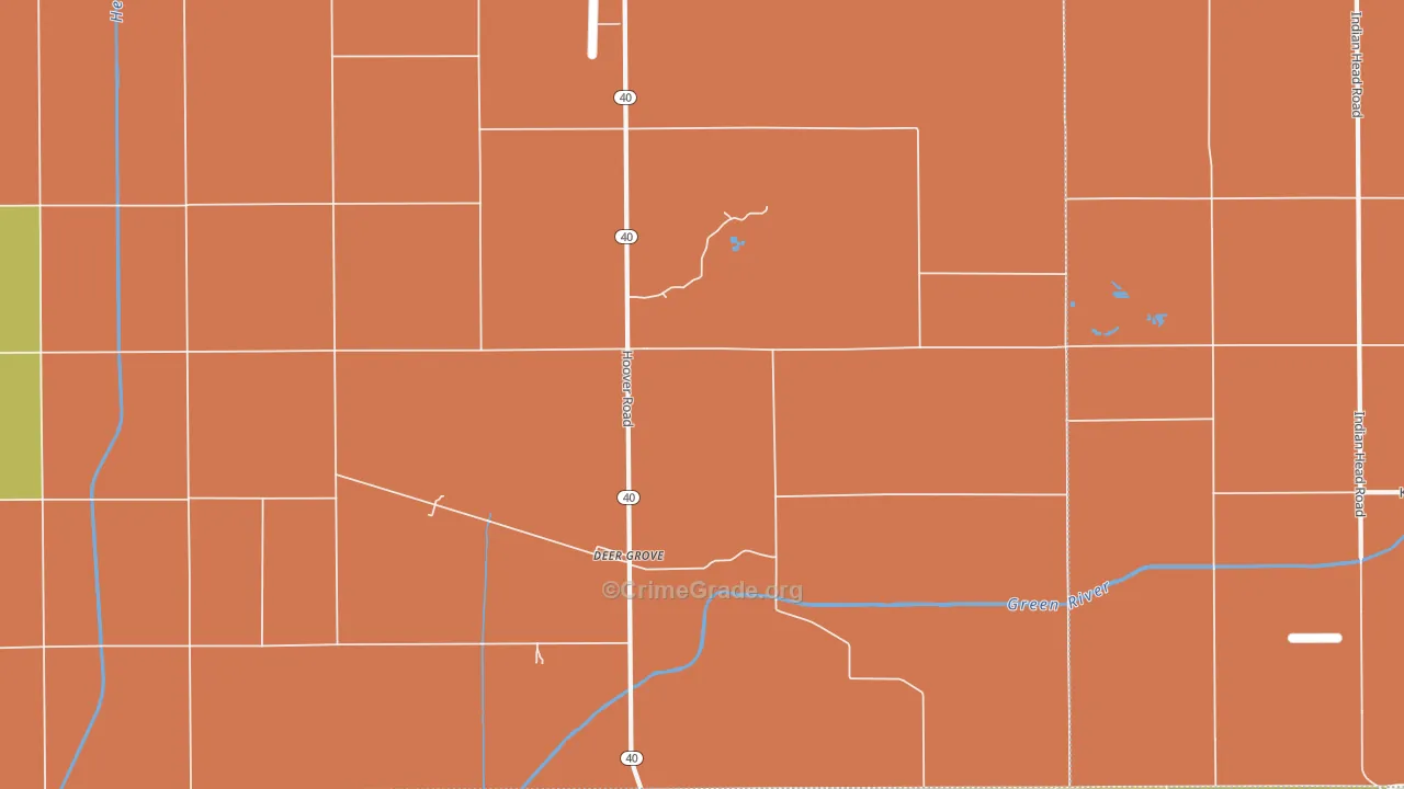 Deer Grove, IL Map of Arson Rates