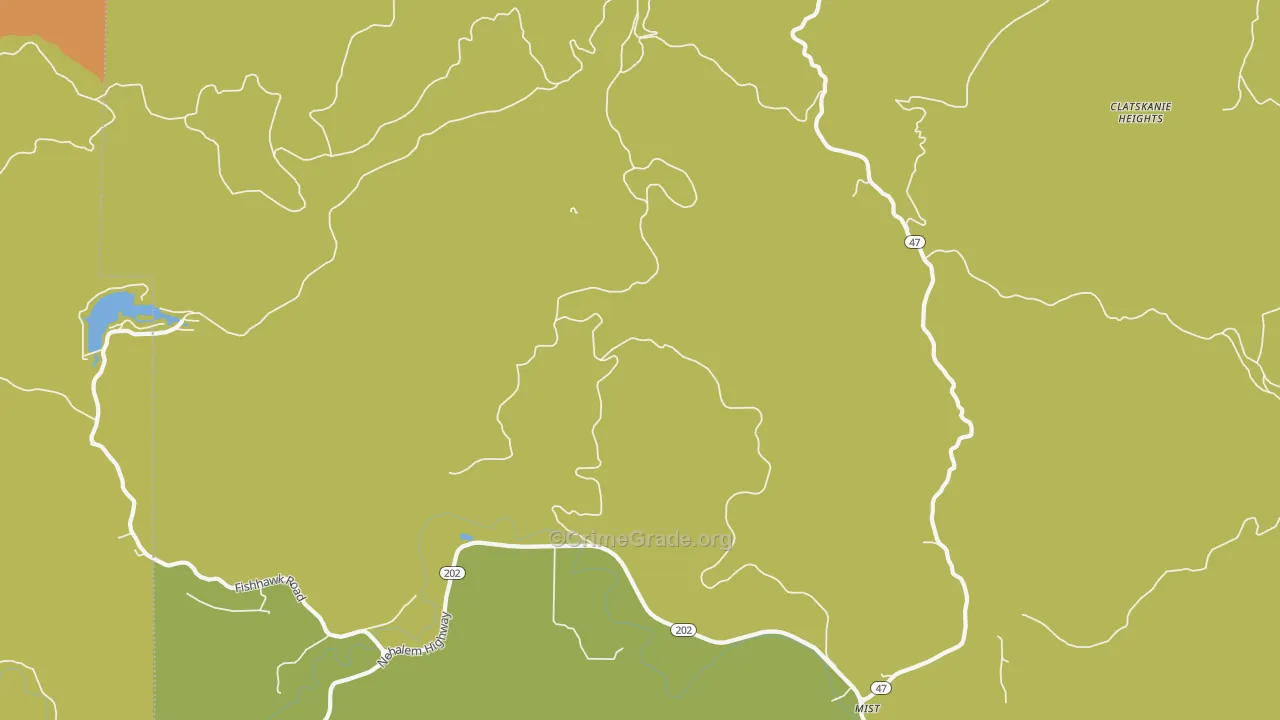 DeLena, OR Map of Arson Rates