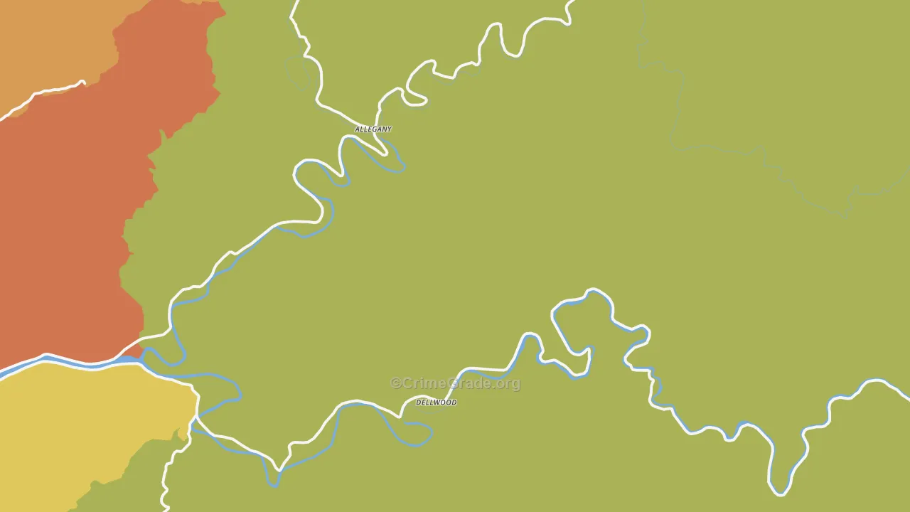 Dellwood, OR Map of Arson Rates
