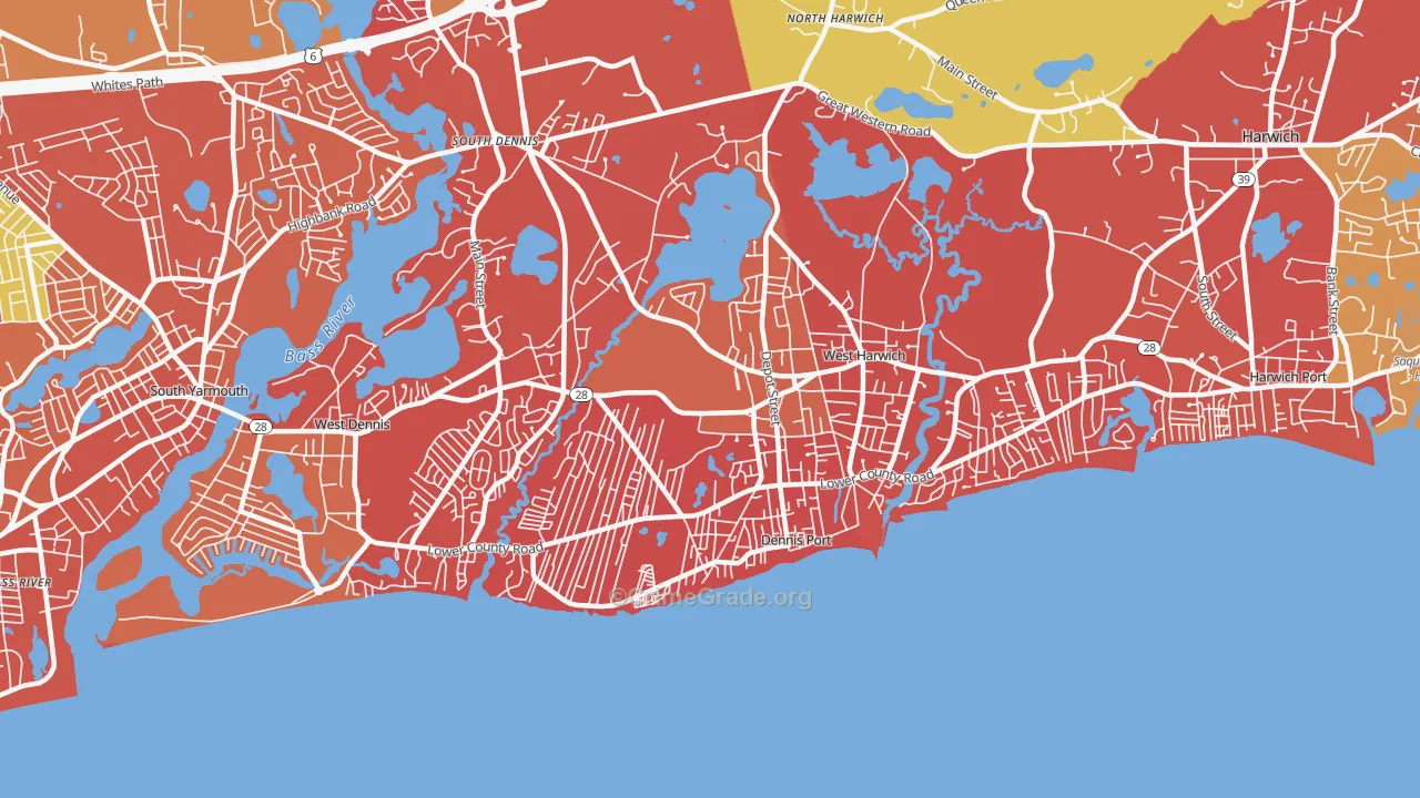 Dennis Port, MA Map of Arson Rates
