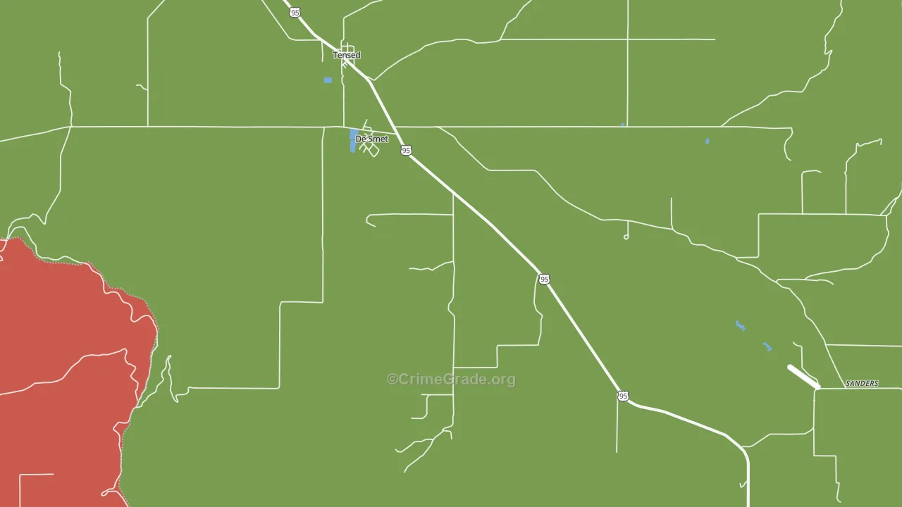 DeSmet, ID Map of Arson Rates