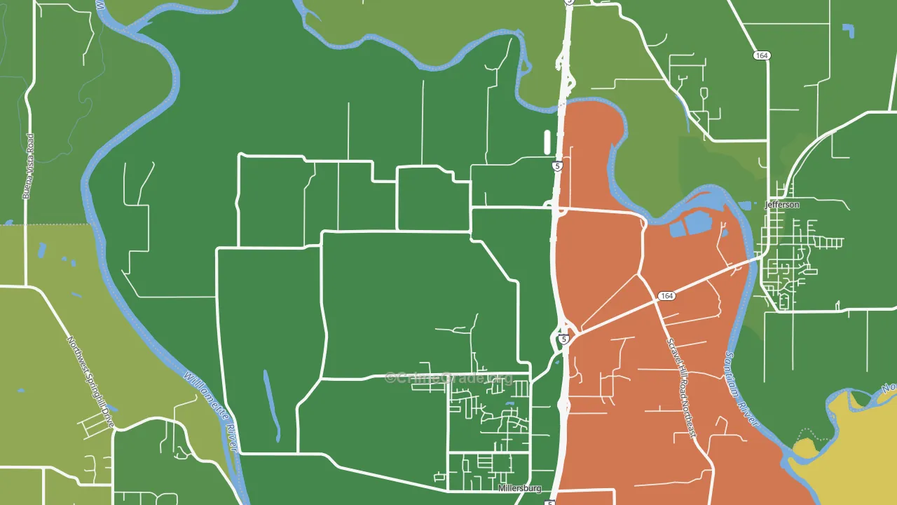 Dever, OR Map of Arson Rates