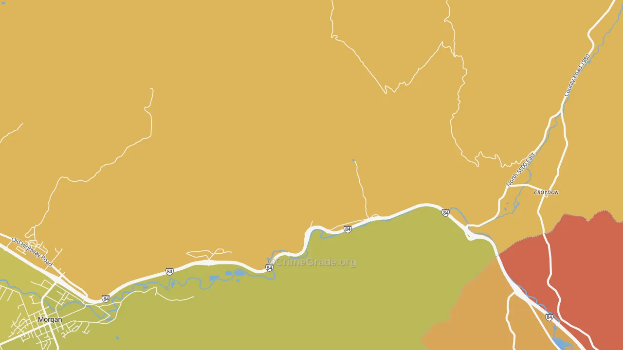 Devils Slide, UT Map of Arson Rates