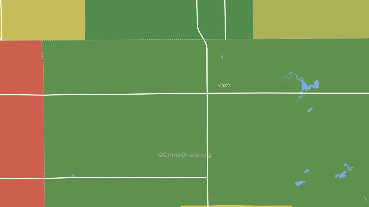 Dimock, SD Map of Arson Rates
