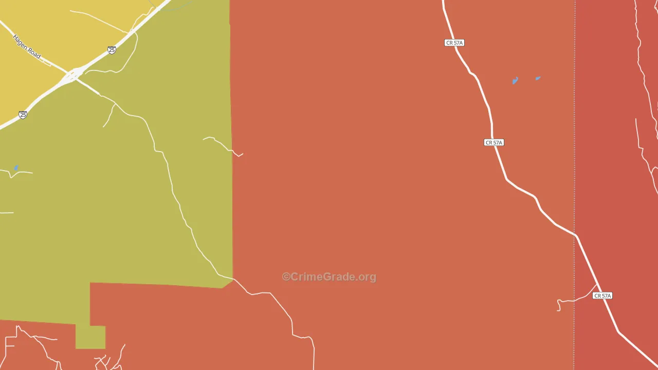 Domingo, NM Map of Arson Rates