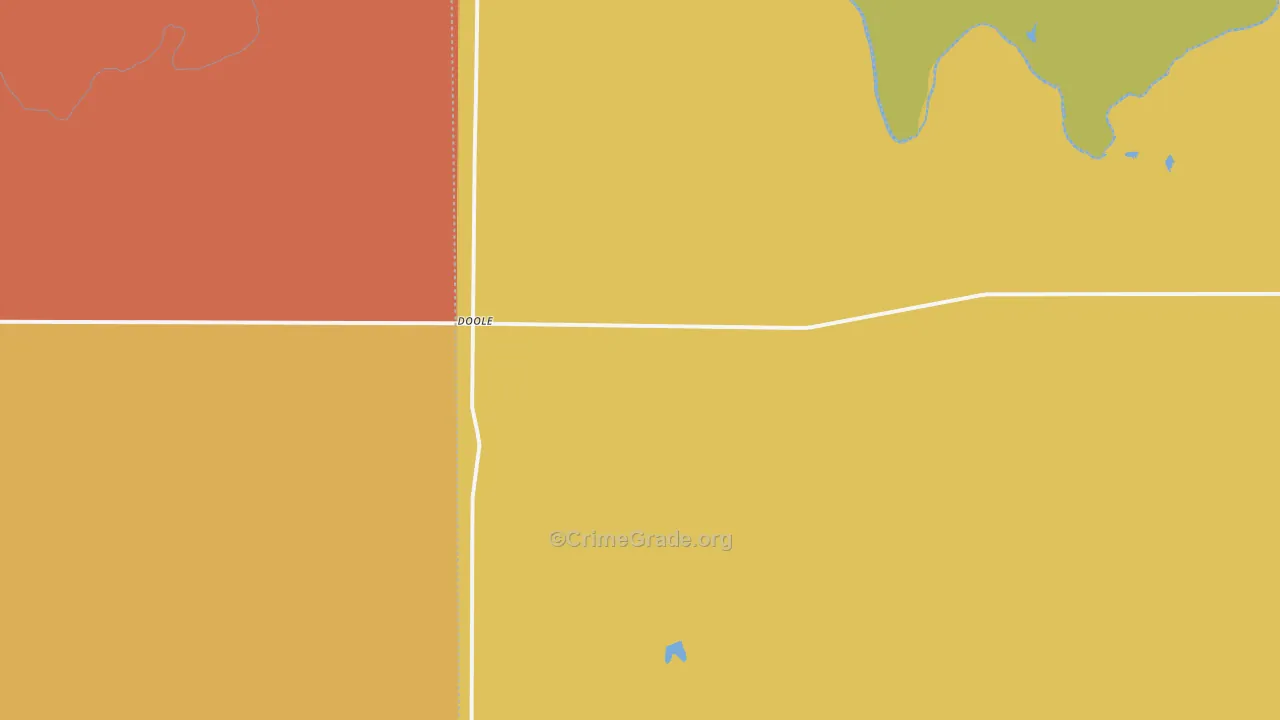 Doole, TX Map of Arson Rates