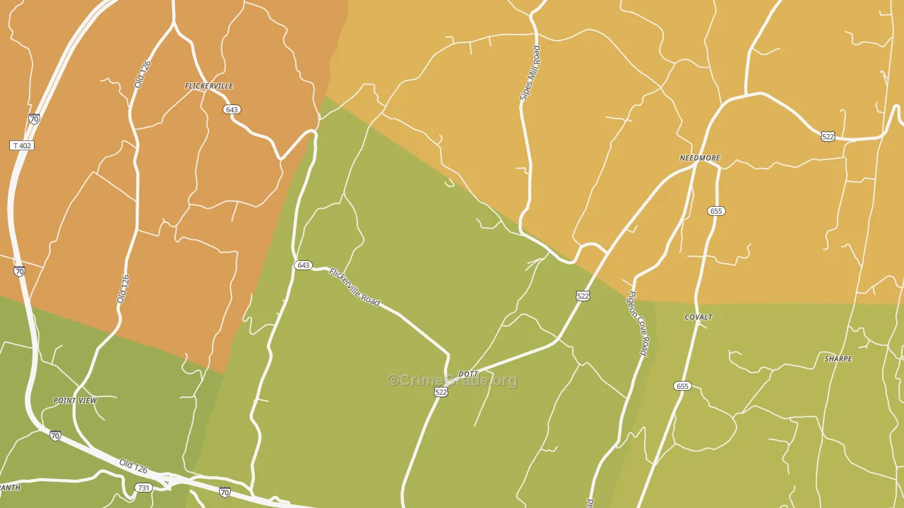 Dott, PA Map of Arson Rates
