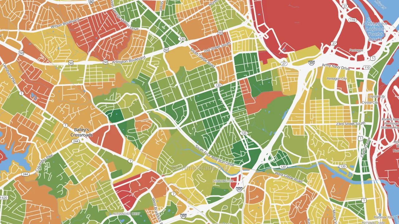 Douglas Park, Arlington, VA Map of Arson Rates