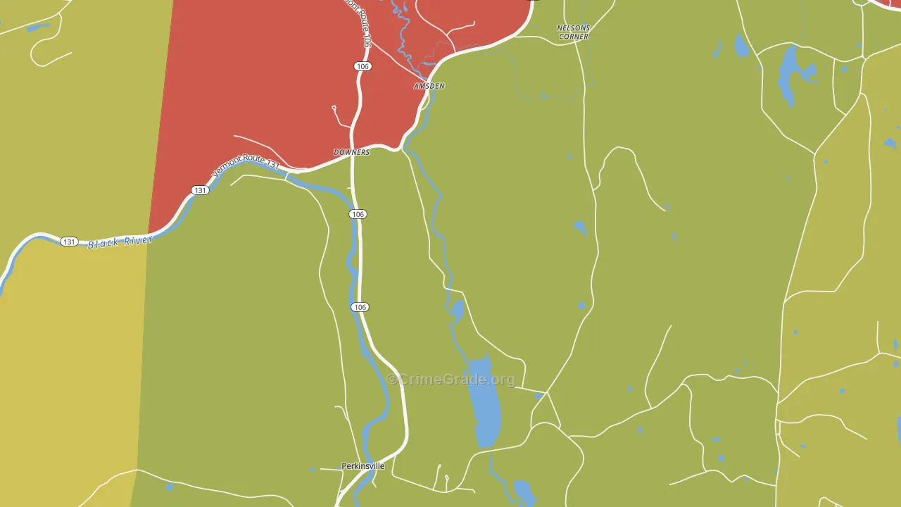 Downers, VT Map of Arson Rates