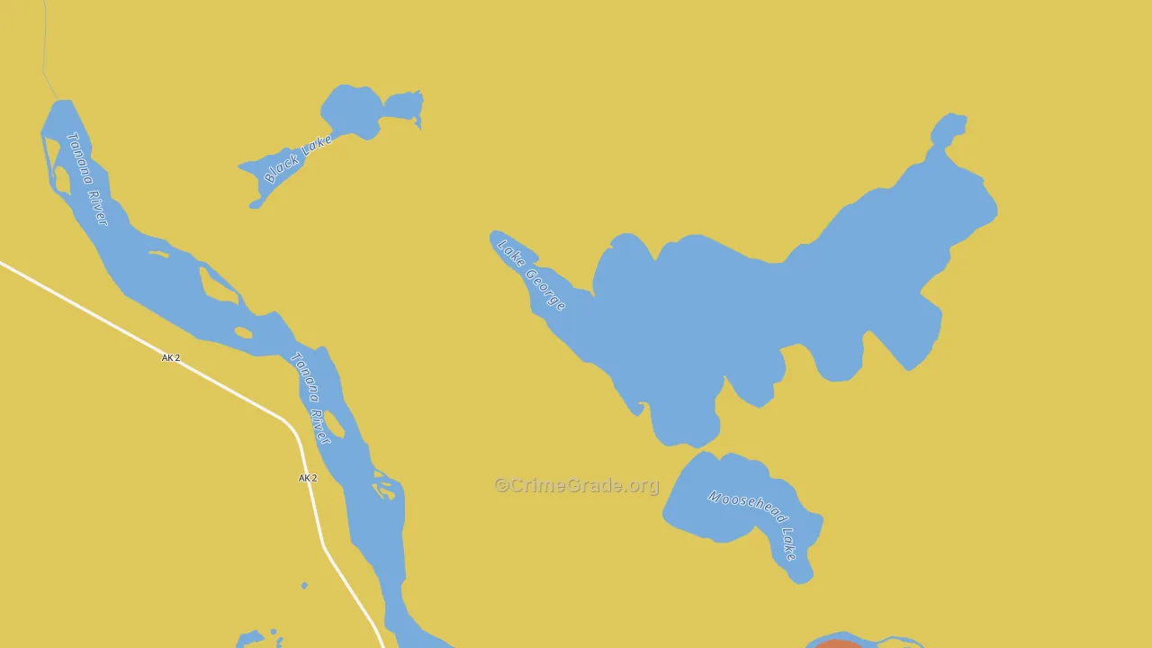Dry Creek, AK Map of Arson Rates