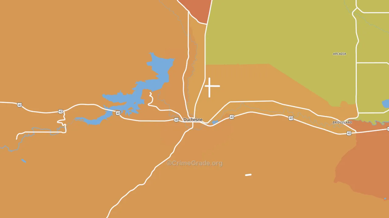 Duchesne, UT Map of Arson Rates