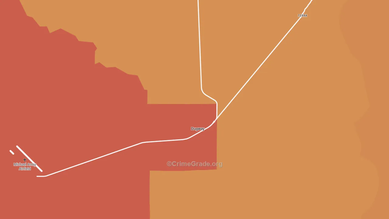 Dugway, UT Map of Arson Rates