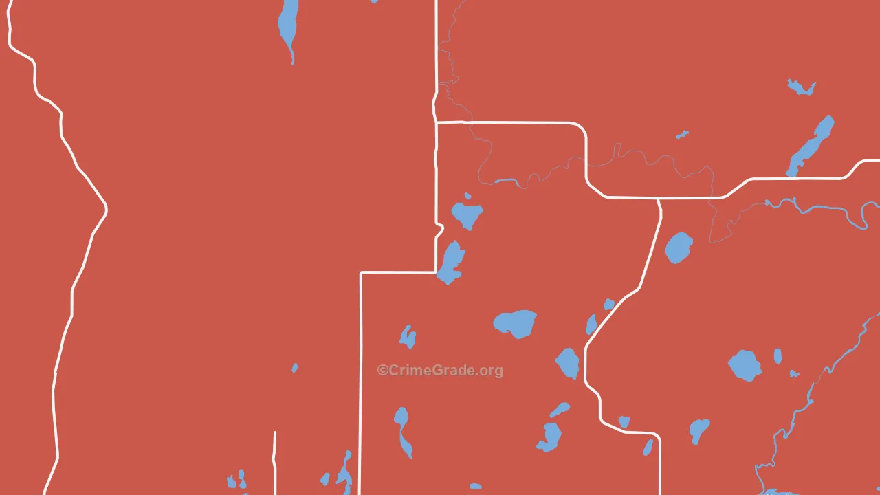 Duxbury, MN Map of Arson Rates