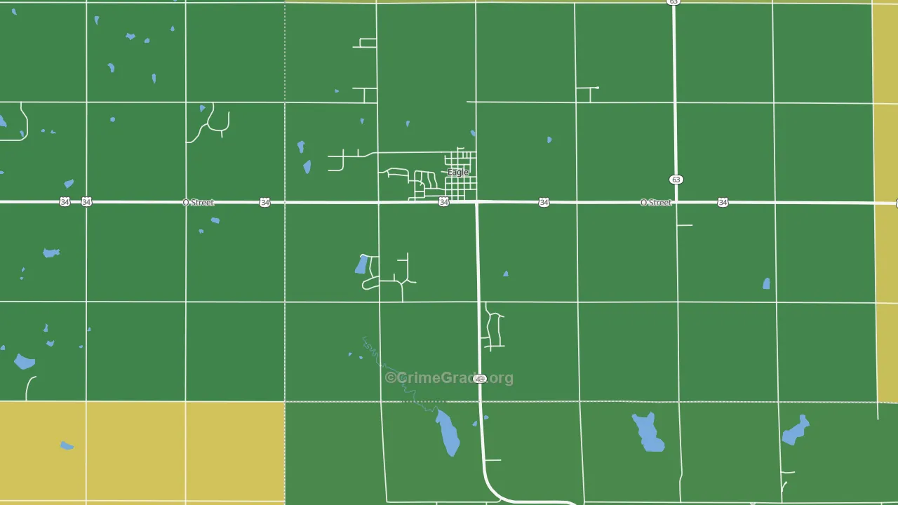Eagle, NE Map of Arson Rates