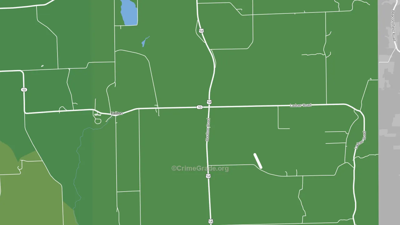 Easton, ME Map of Arson Rates