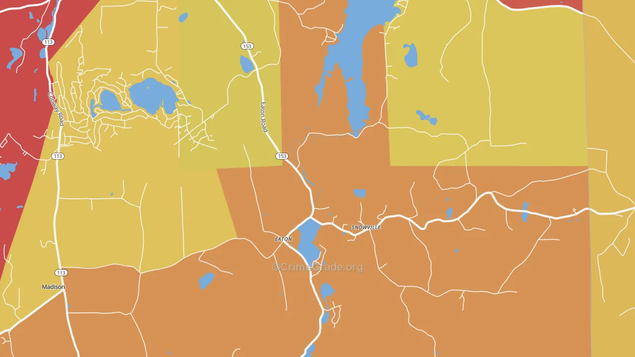 Eaton Center, NH Map of Arson Rates