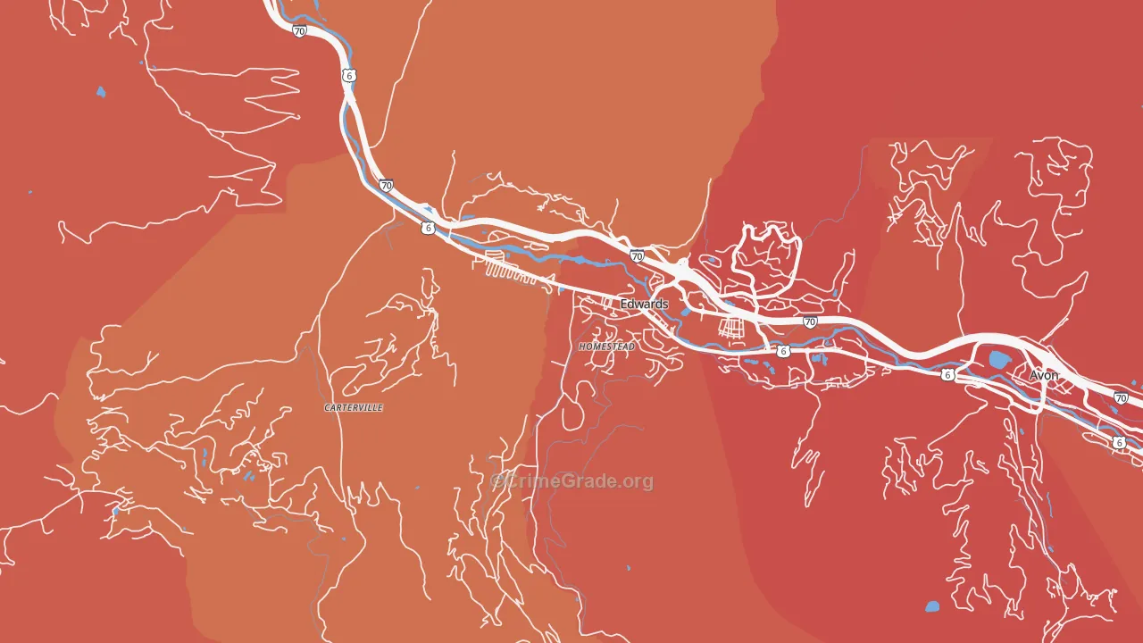 Edwards, CO Map of Arson Rates