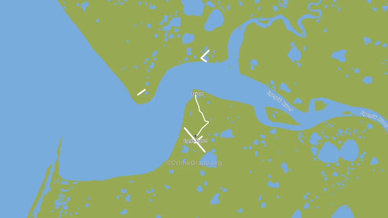 Egegik, AK Map of Arson Rates